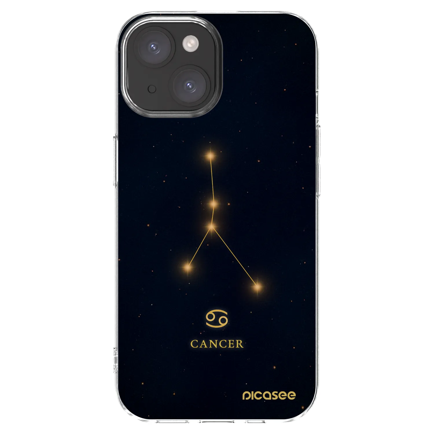 Picasee silikonska prozirna maskica za Apple iPhone 15 - CANCER