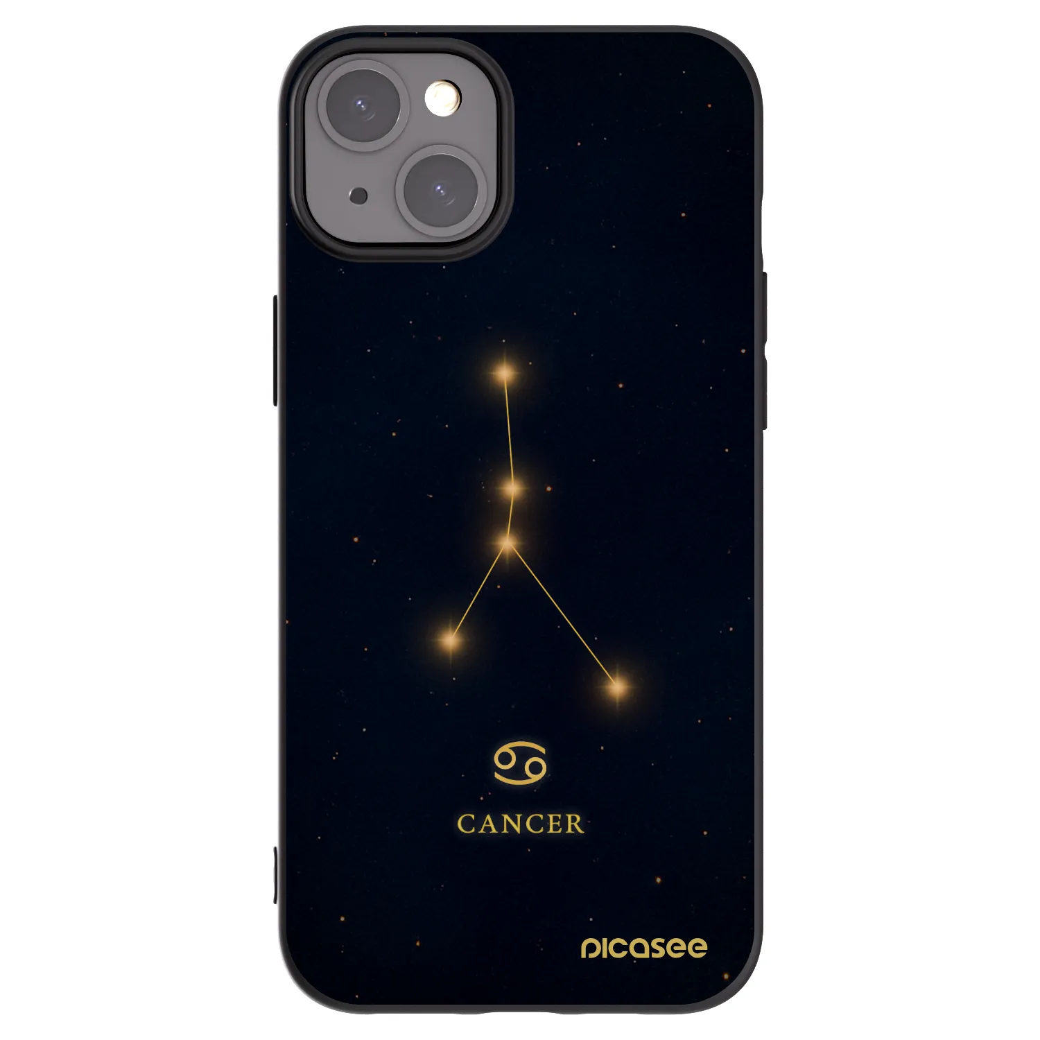 Picasee crna silikonska maskica za Apple iPhone 15 Plus - CANCER
