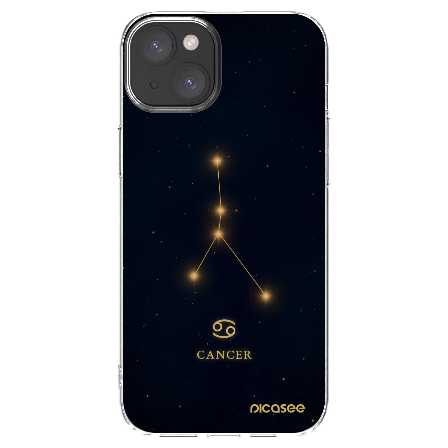 Picasee silikonska prozirna maskica za Apple iPhone 15 Plus - CANCER