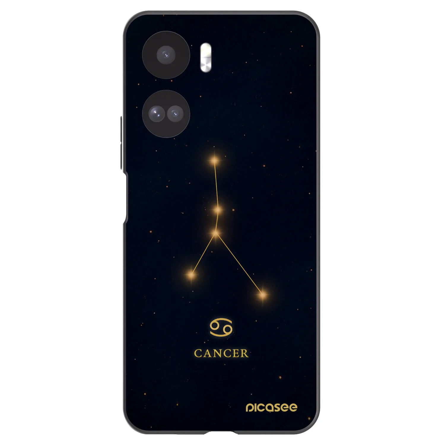 Picasee crna silikonska maskica za Honor 90 Lite 5G - CANCER