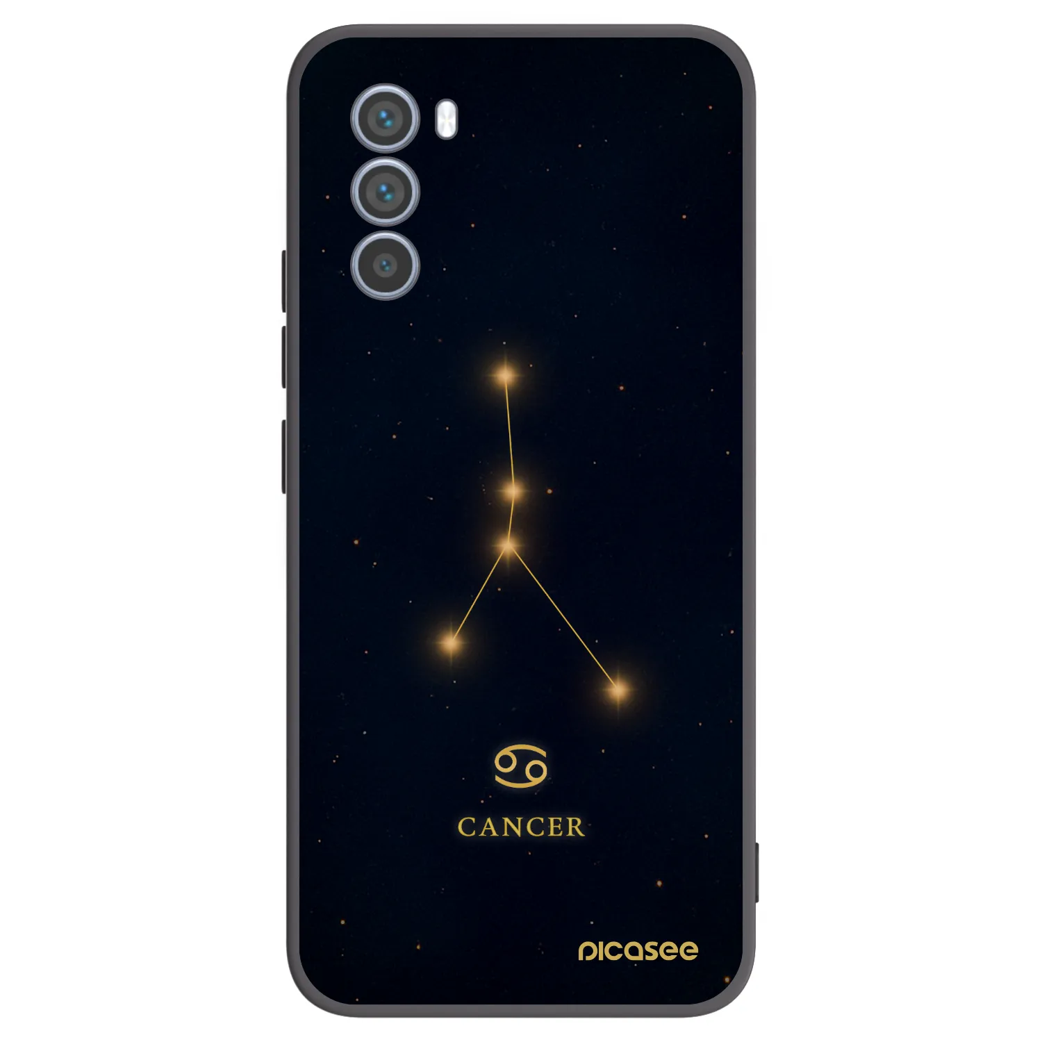 Picasee crna silikonska maskica za Motorola Moto G62 - CANCER