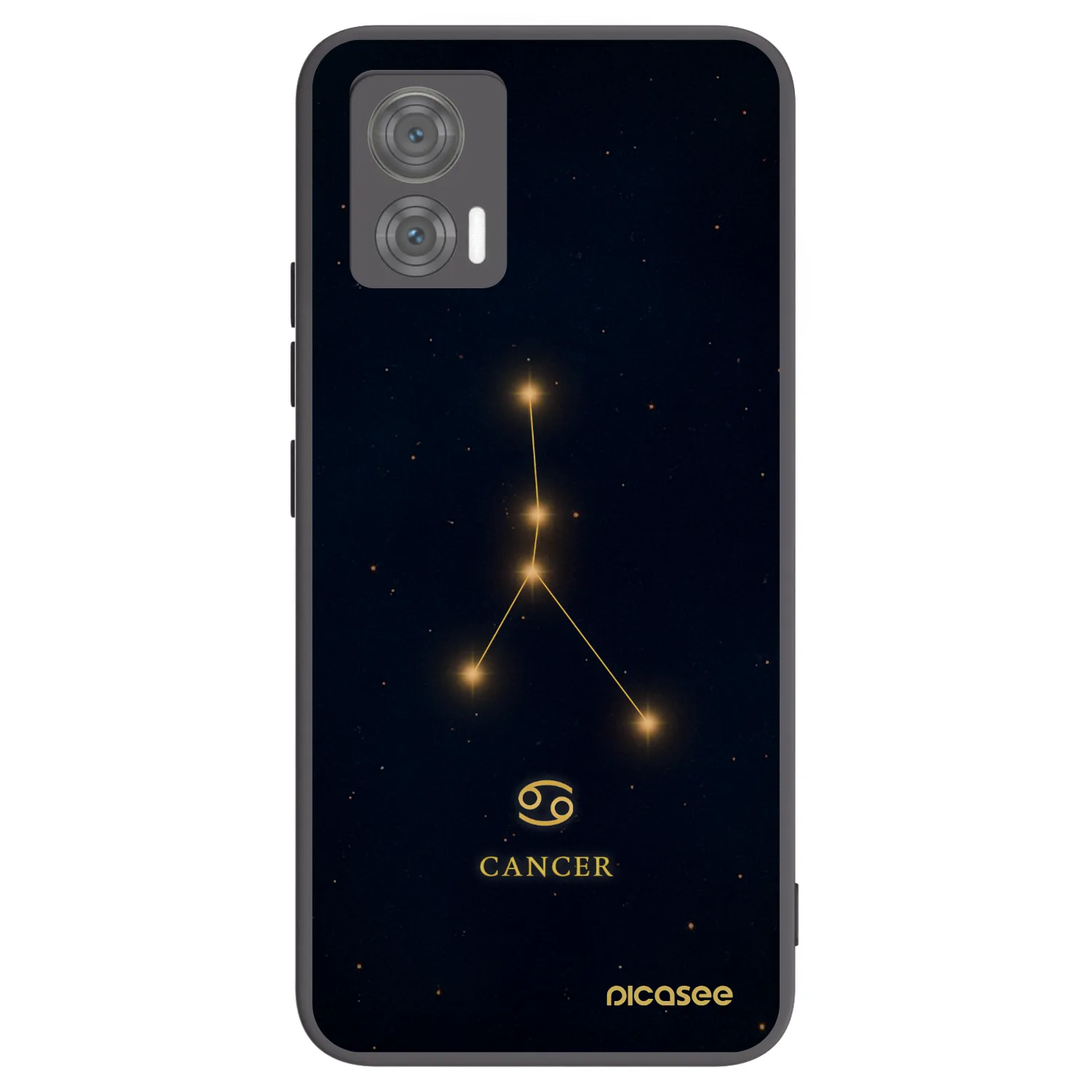 Picasee crna silikonska maskica za Motorola Edge 30 Neo - CANCER