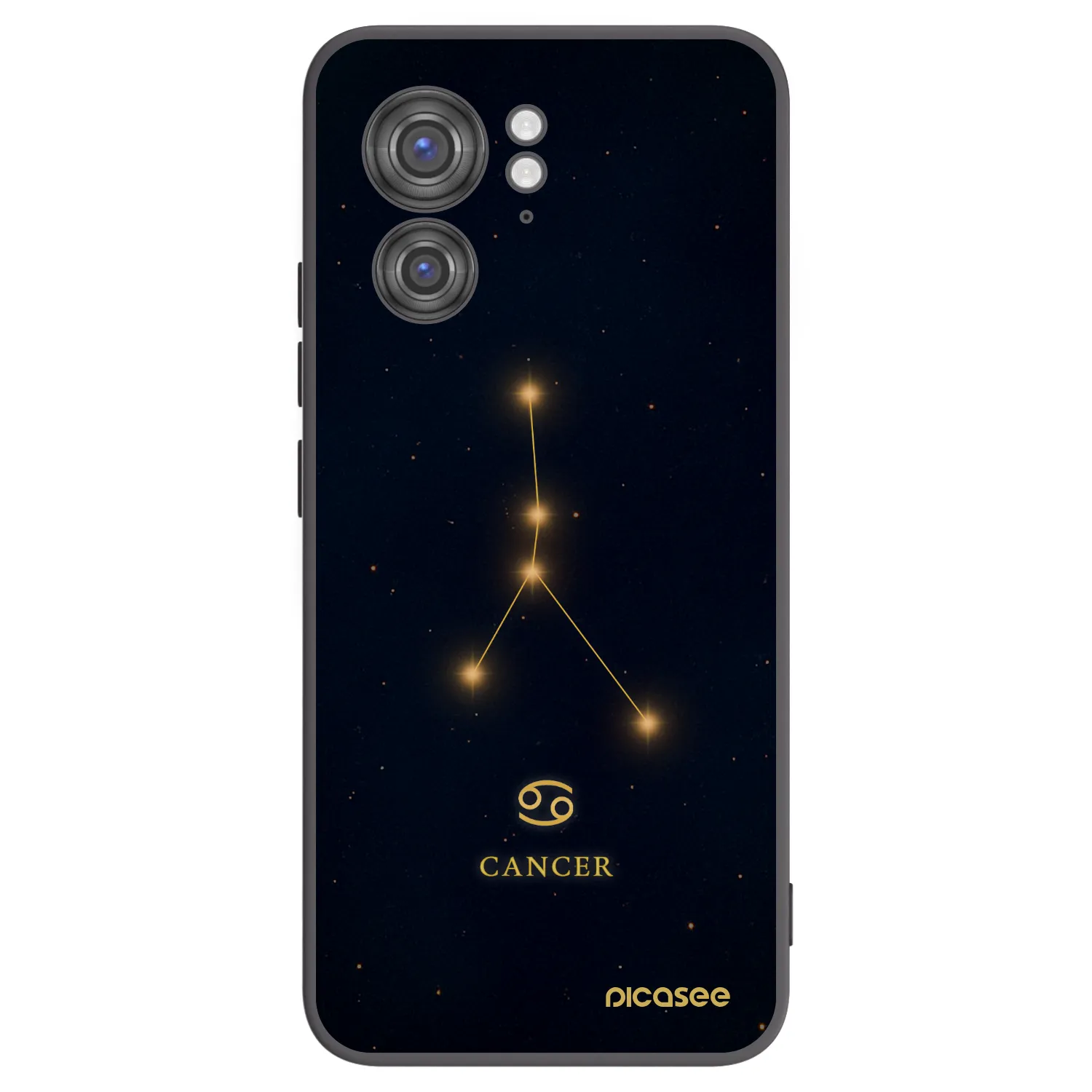 Picasee crna silikonska maskica za Motorola Edge 40 - CANCER