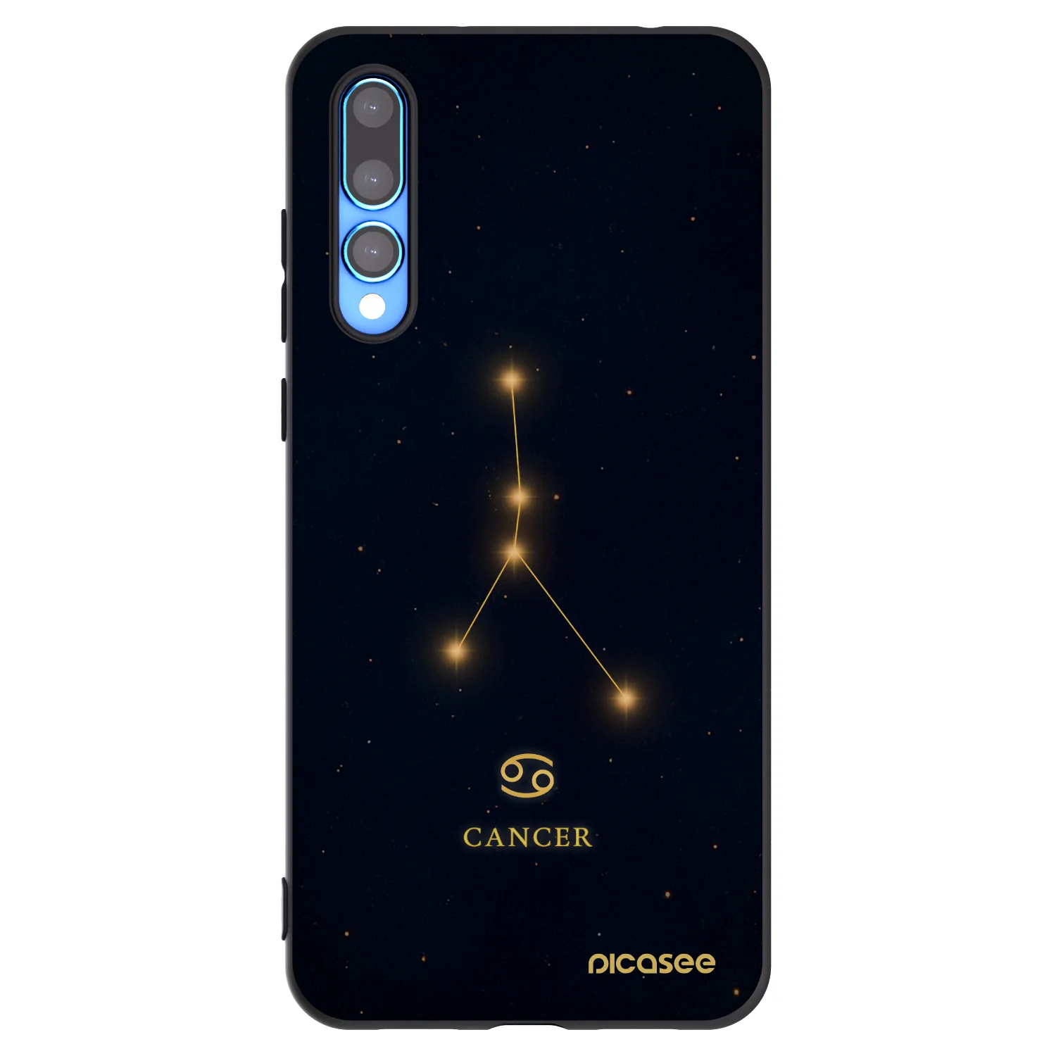 Picasee crna silikonska maskica za Huawei P20 Pro - CANCER