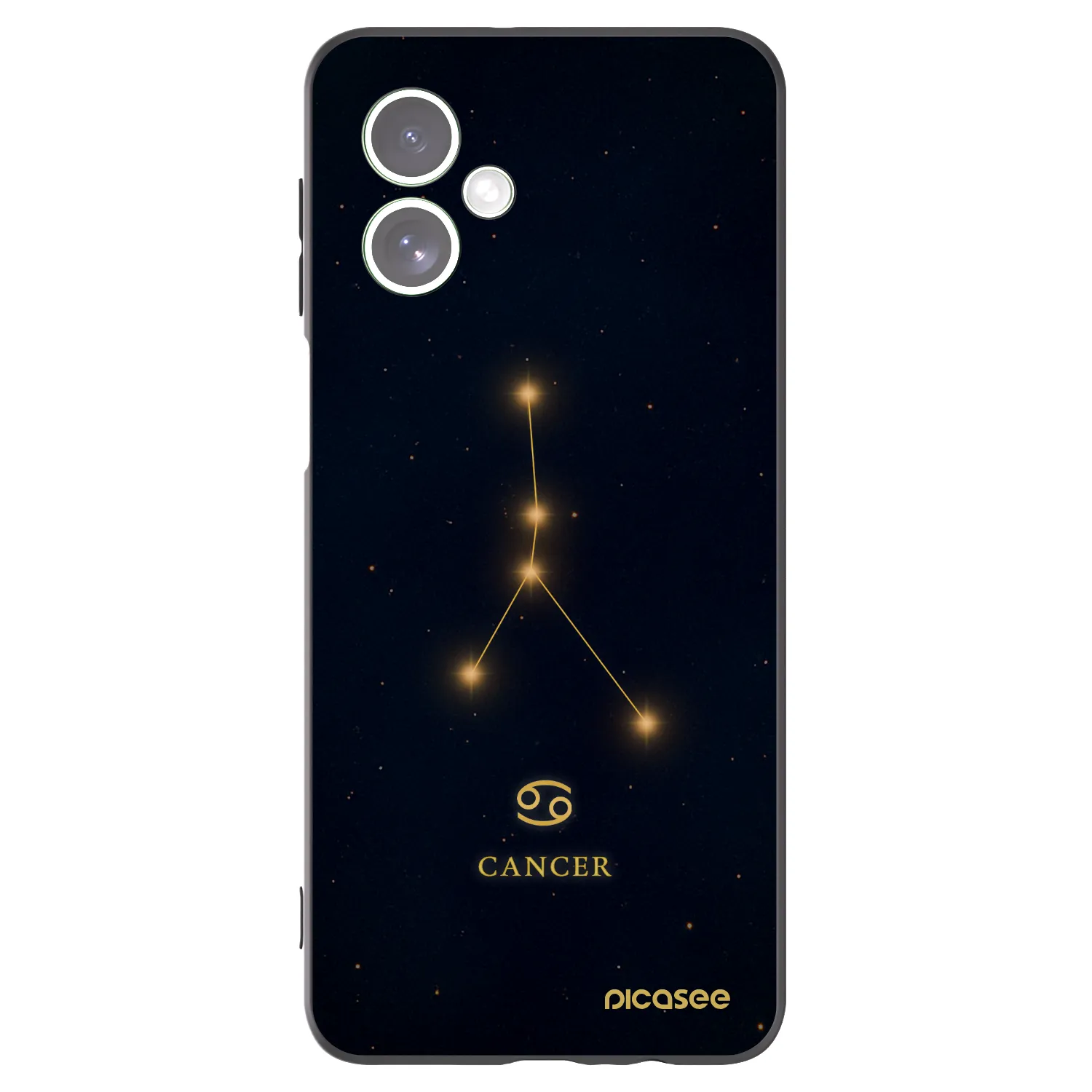 Picasee crna silikonska maskica za Motorola Moto G54 5G - CANCER