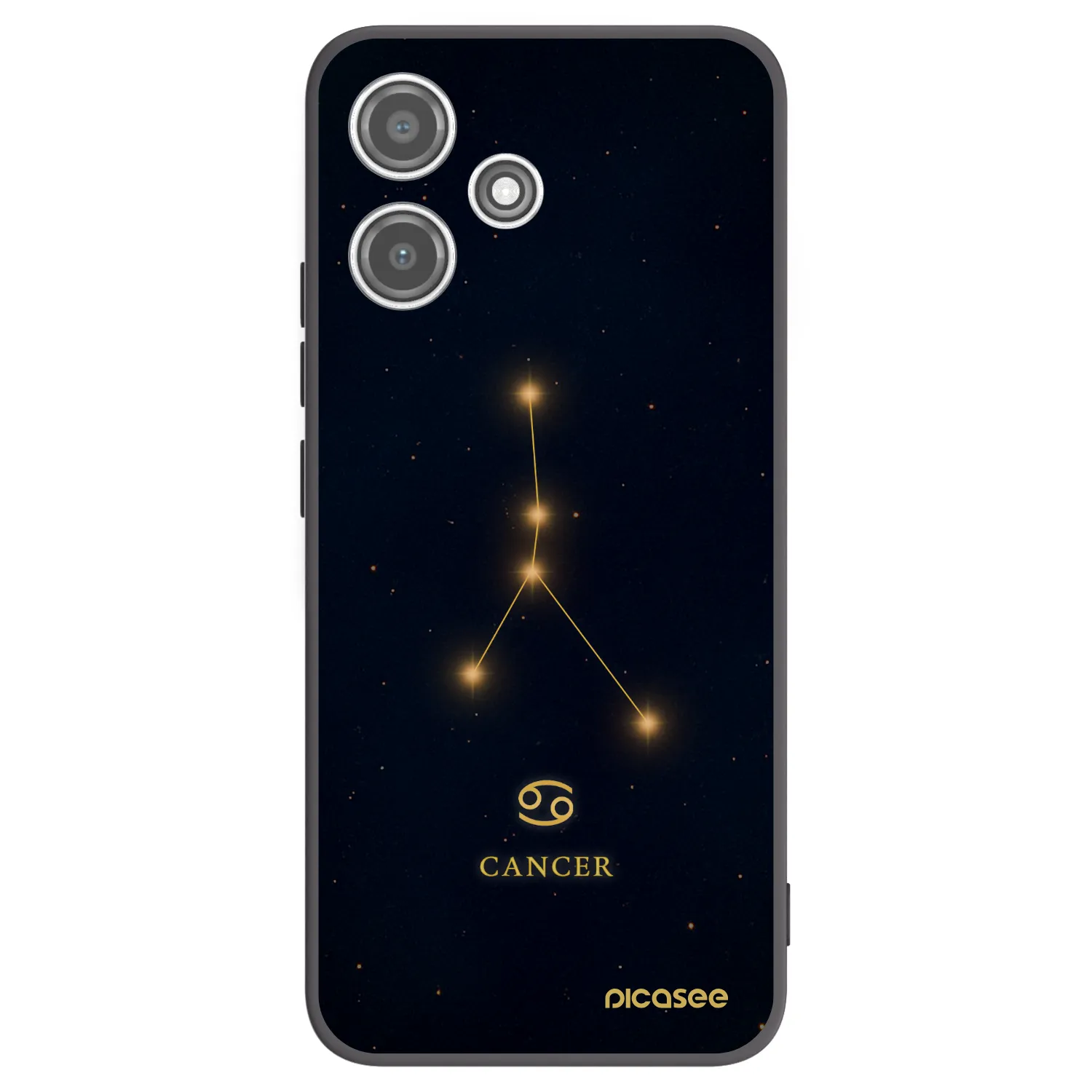 Picasee crna silikonska maskica za Xiaomi Redmi 12 5G - CANCER