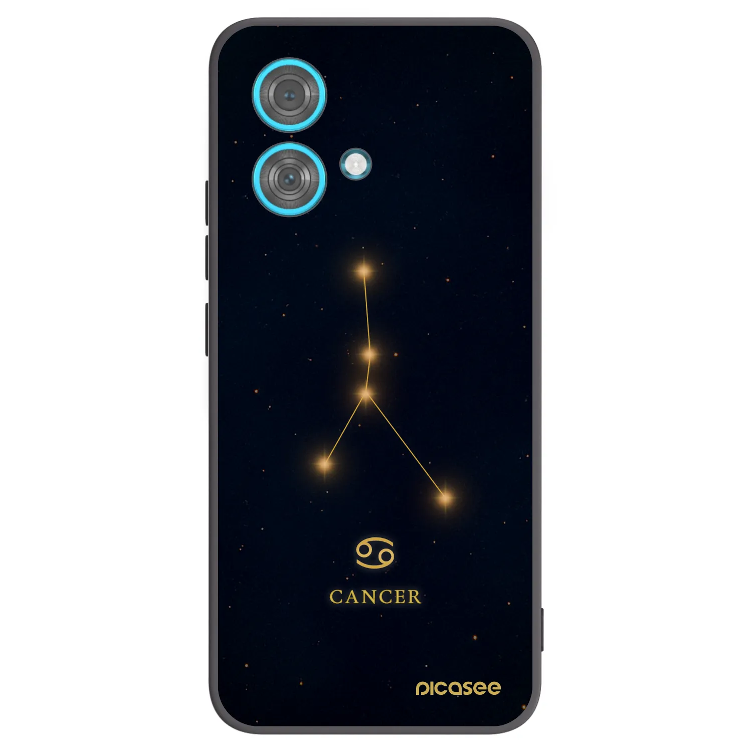 Picasee crna silikonska maskica za Motorola Edge 40 Neo - CANCER
