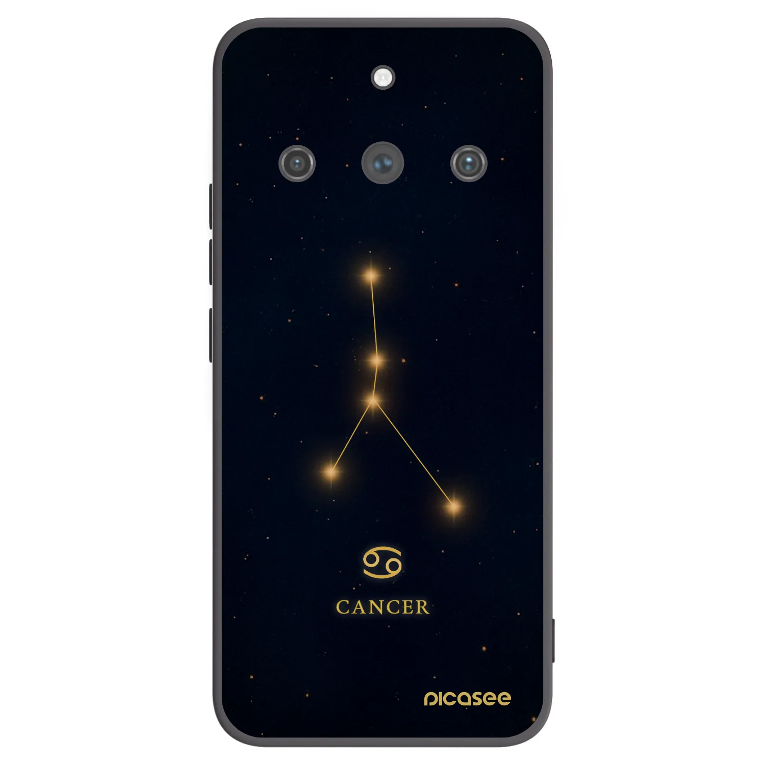 Picasee crna silikonska maskica za Realme 11 Pro+ - CANCER