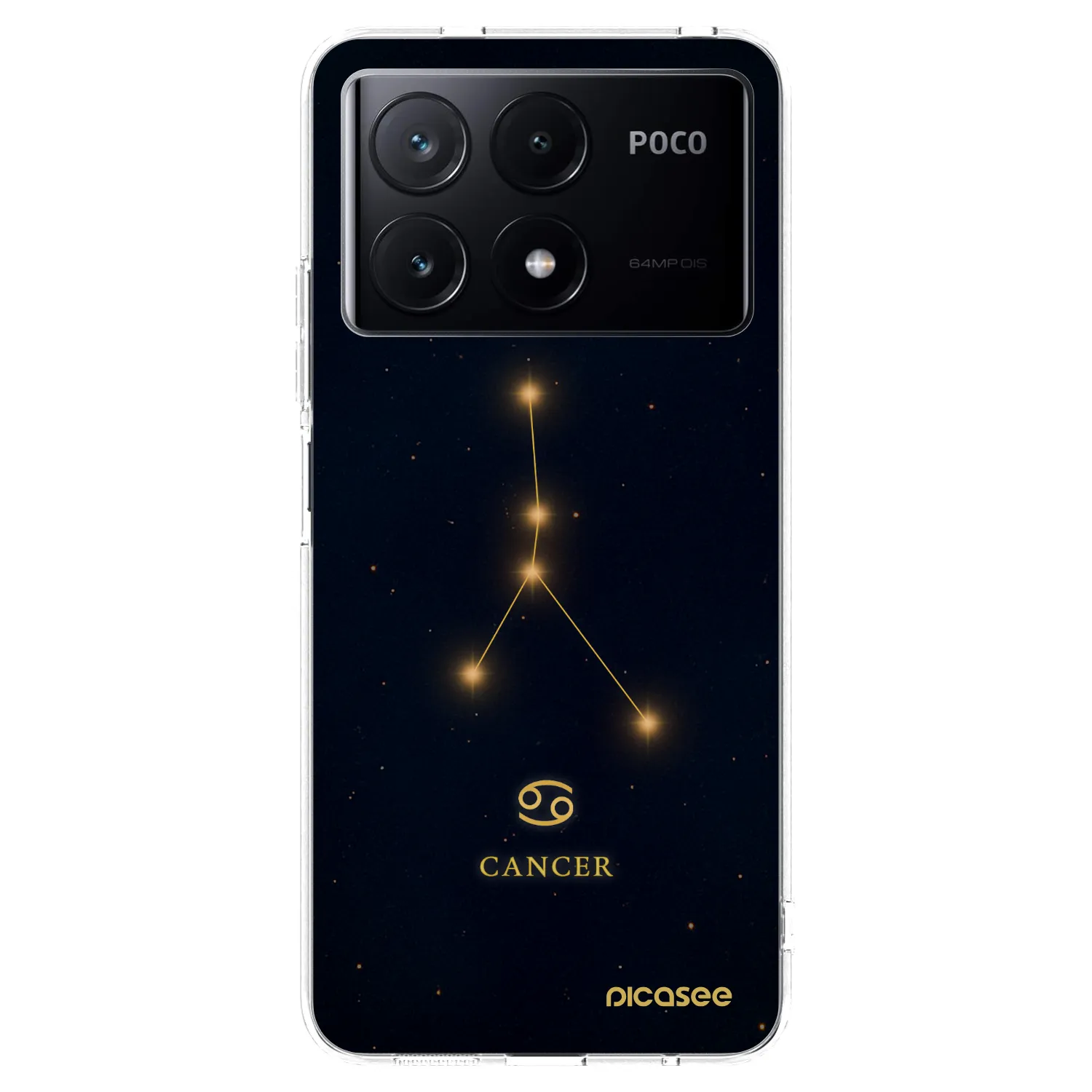 Picasee silikonska prozirna maskica za Xiaomi Poco X6 Pro - CANCER
