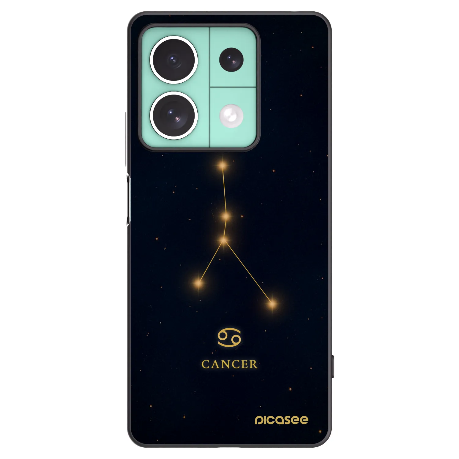 Picasee crna silikonska maskica za Xiaomi Redmi Note 13 5G - CANCER