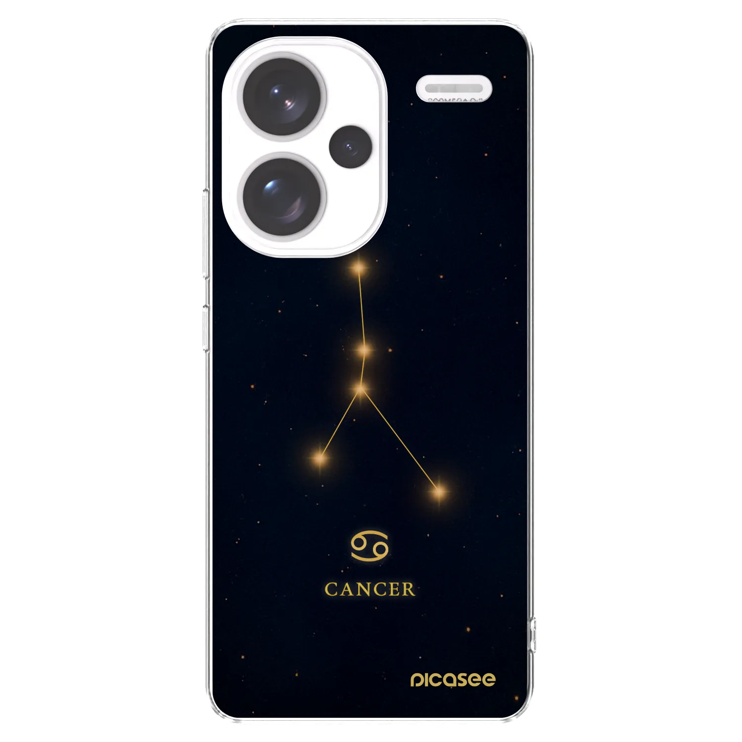 Picasee silikonska prozirna maskica za Xiaomi Redmi Note 13 Pro+ 5G - CANCER