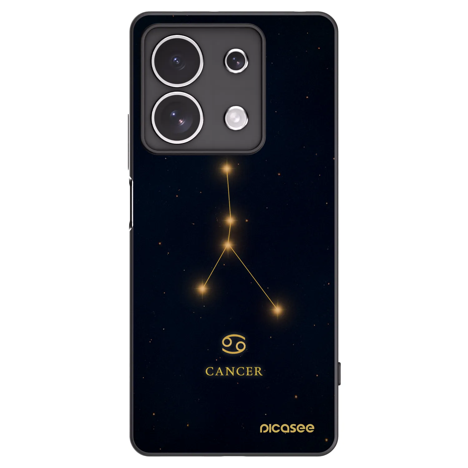 Picasee crna silikonska maskica za Xiaomi Redmi Note 13 4G - CANCER