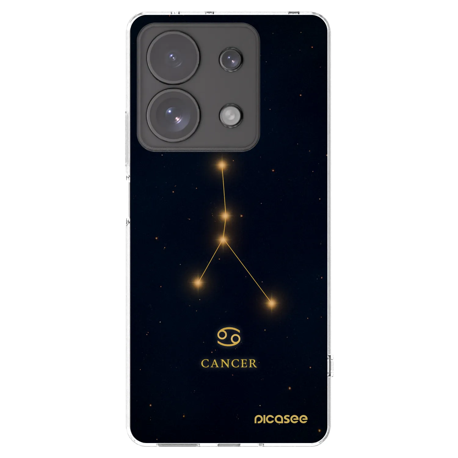 Picasee silikonska prozirna maskica za Xiaomi Redmi Note 13 Pro 4G - CANCER