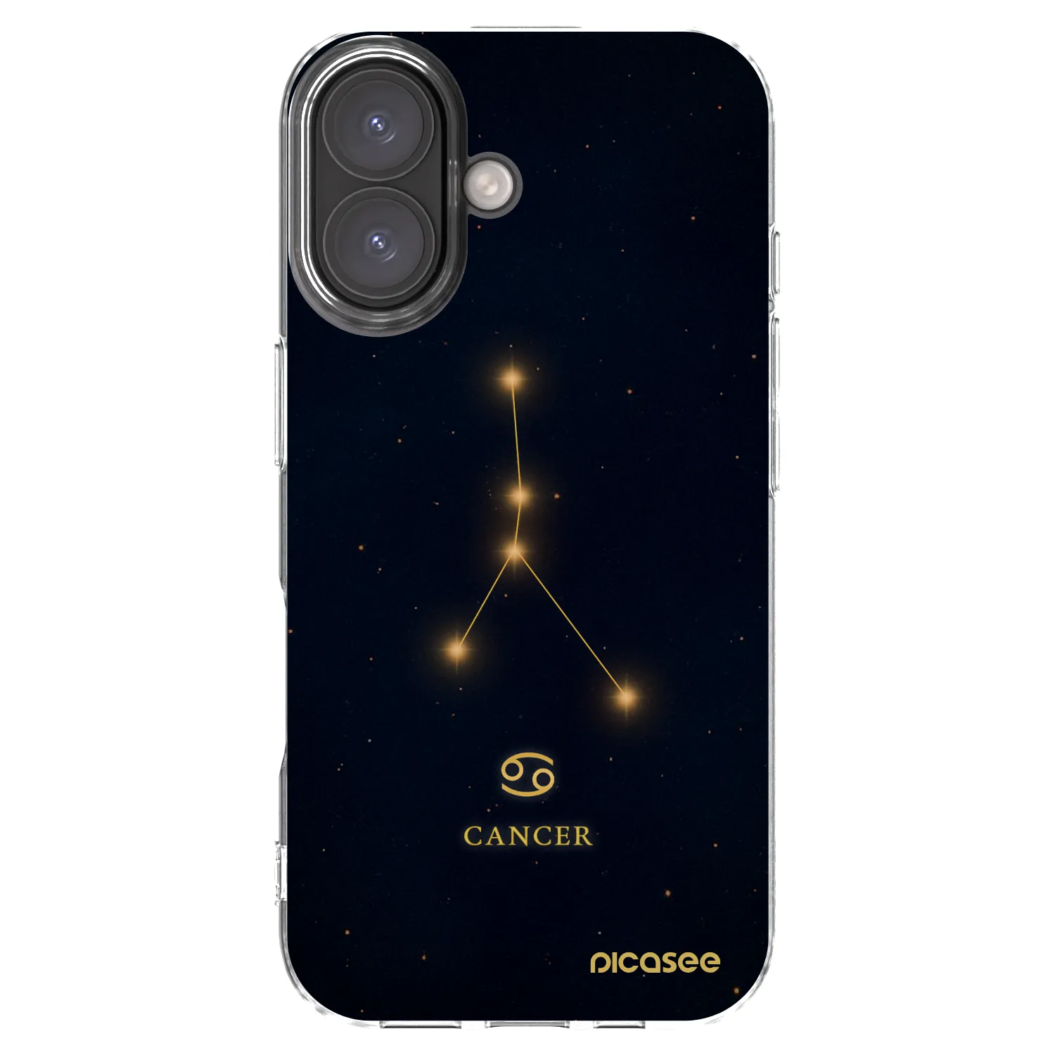 Picasee silikonska prozirna maskica za Apple iPhone 16 - CANCER