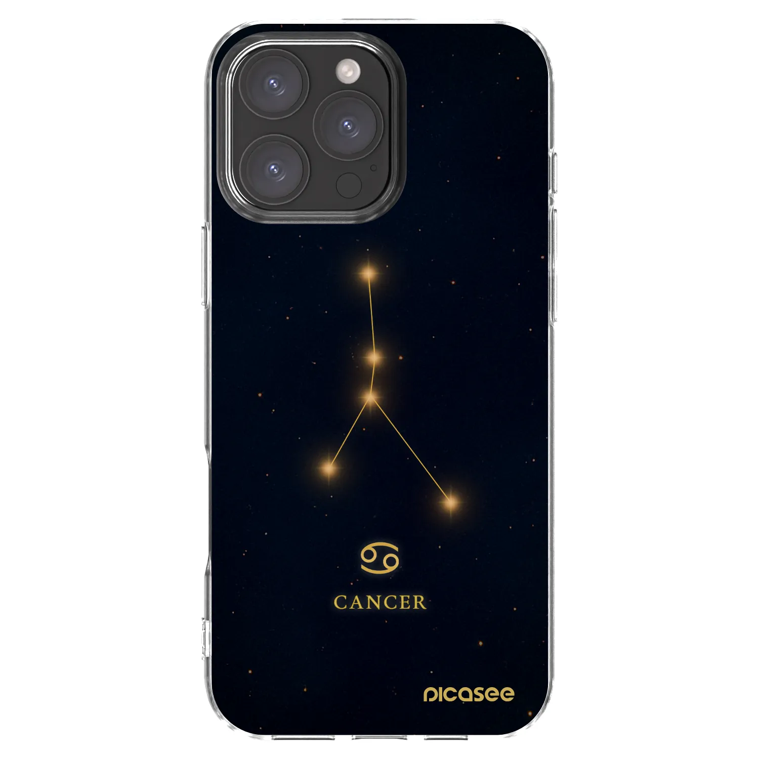 Picasee silikonska prozirna maskica za Apple iPhone 16 Pro Max - CANCER