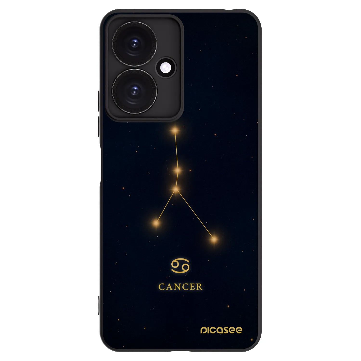 Picasee crna silikonska maskica za Xiaomi Redmi 13C 5G - CANCER