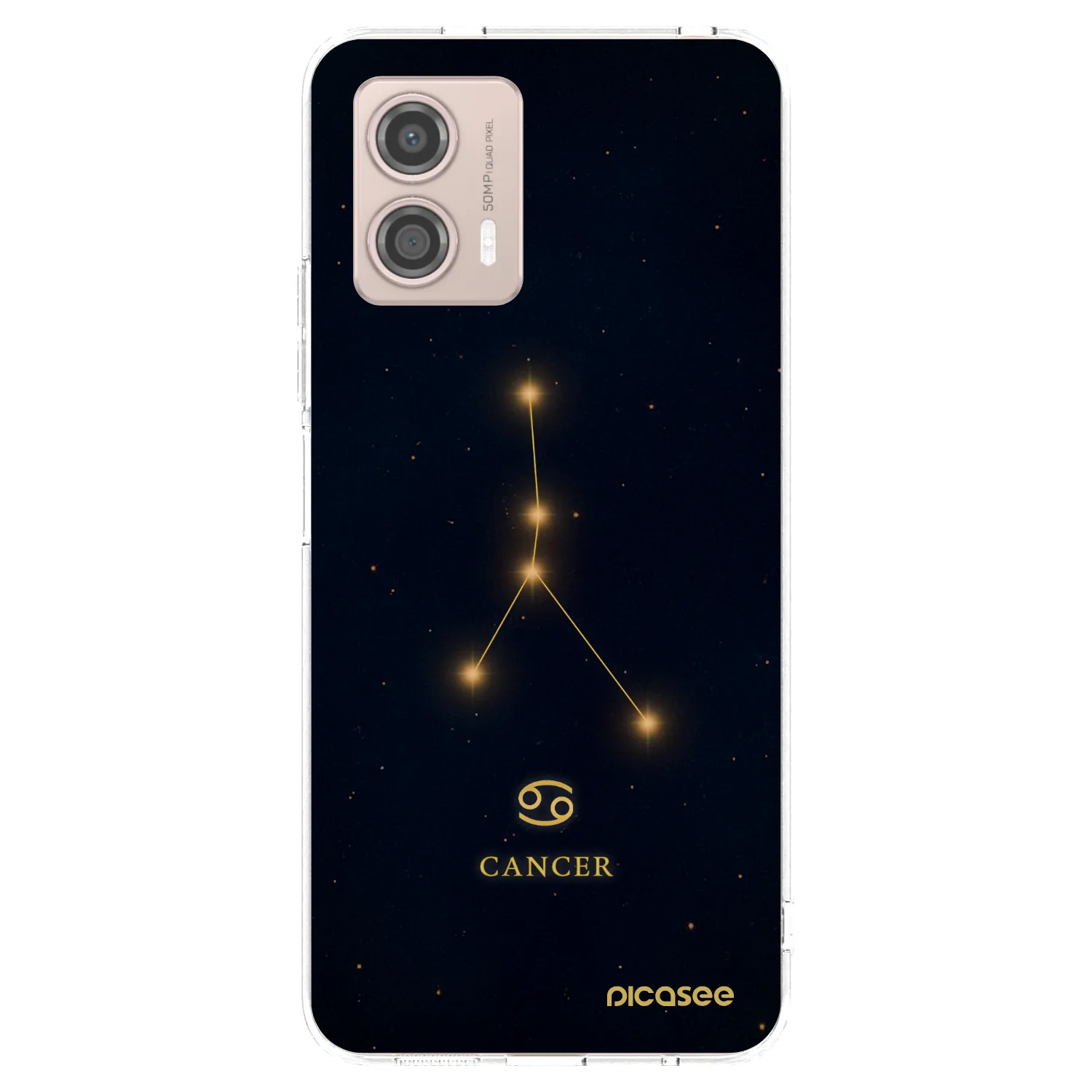 Picasee silikonska prozirna maskica za Motorola Moto G53 5G - CANCER