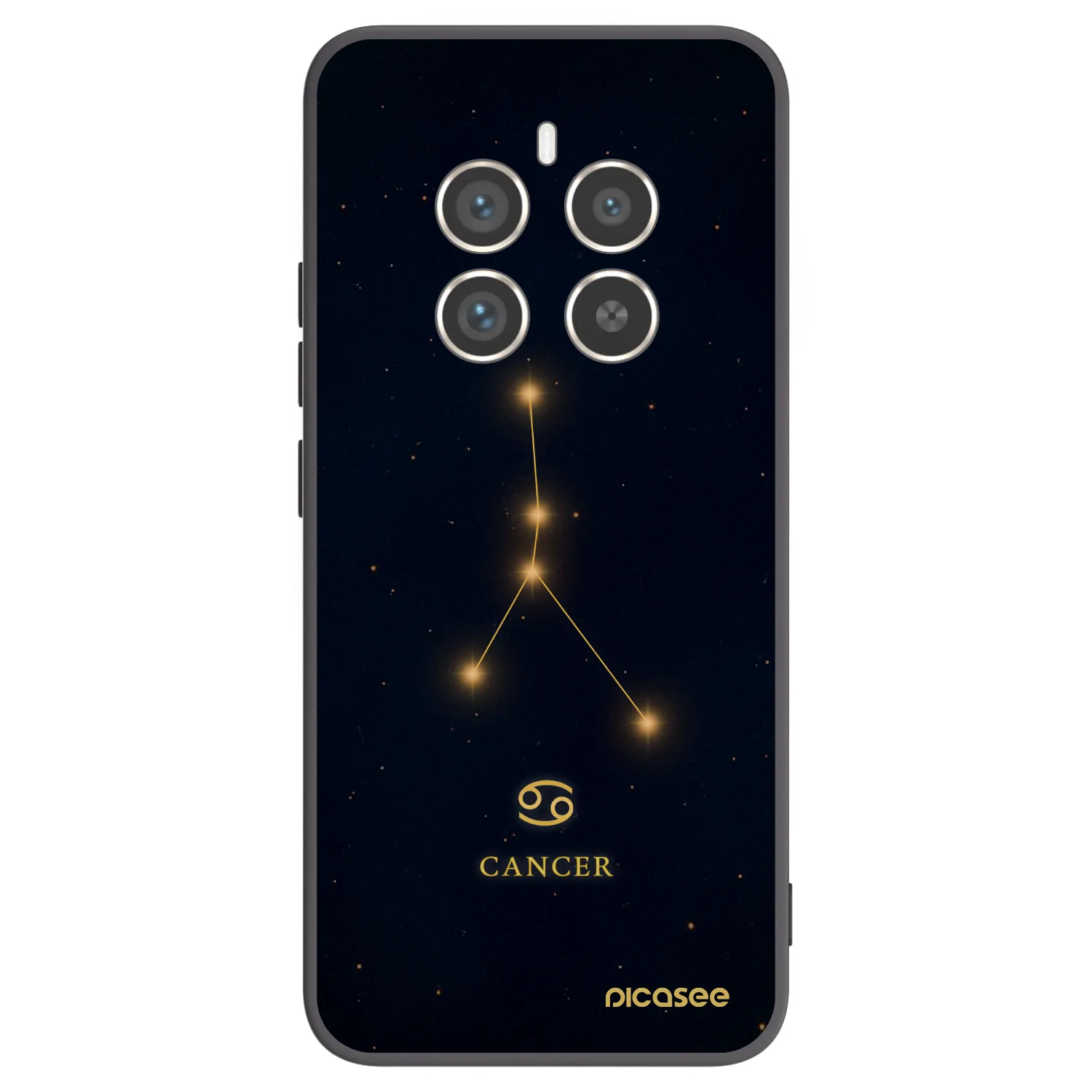 Picasee crna silikonska maskica za Realme 12 Pro 5G - CANCER