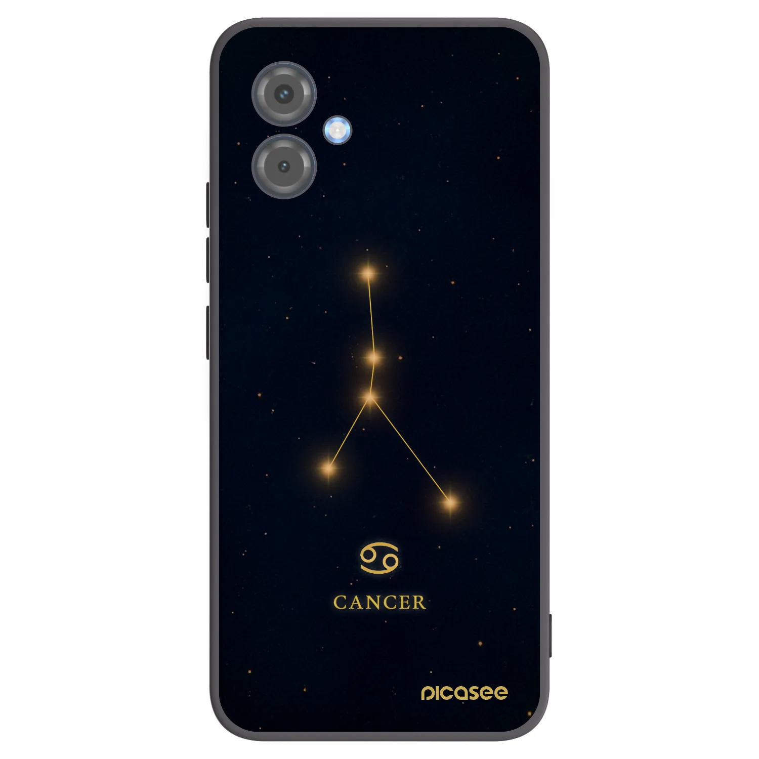 Picasee crna silikonska maskica za Motorola Moto G14 - CANCER