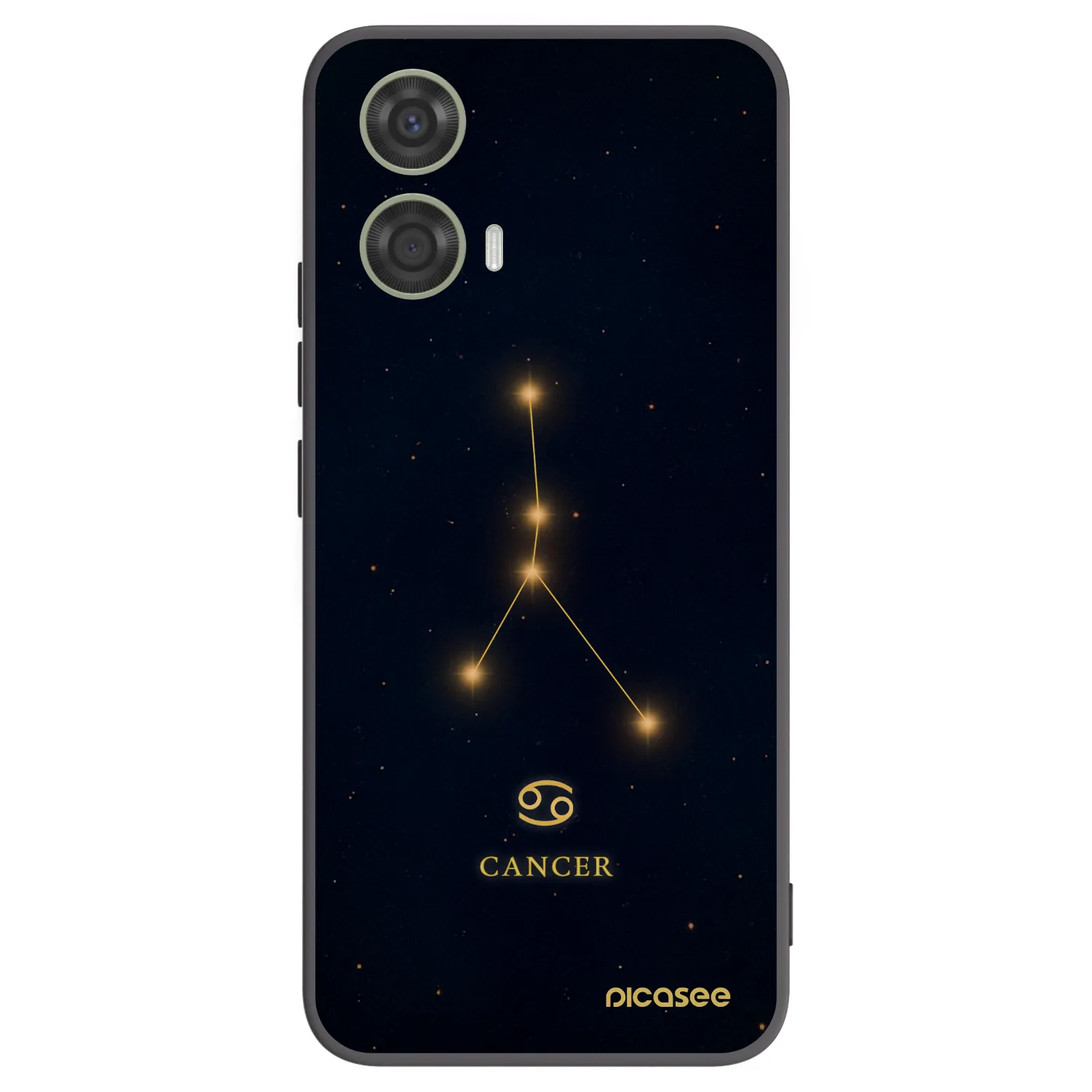 Picasee crna silikonska maskica za Motorola Moto G24 - CANCER