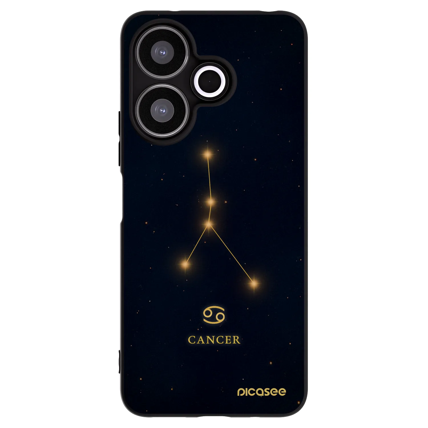 Picasee crna silikonska maskica za Xiaomi Redmi 13 4G - CANCER
