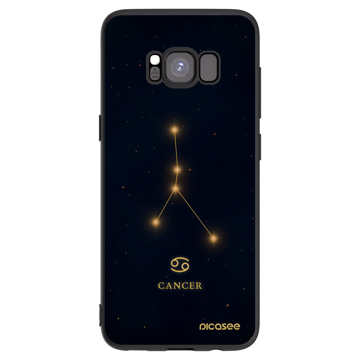 Picasee crna silikonska maskica za Samsung Galaxy S8 G950F - CANCER