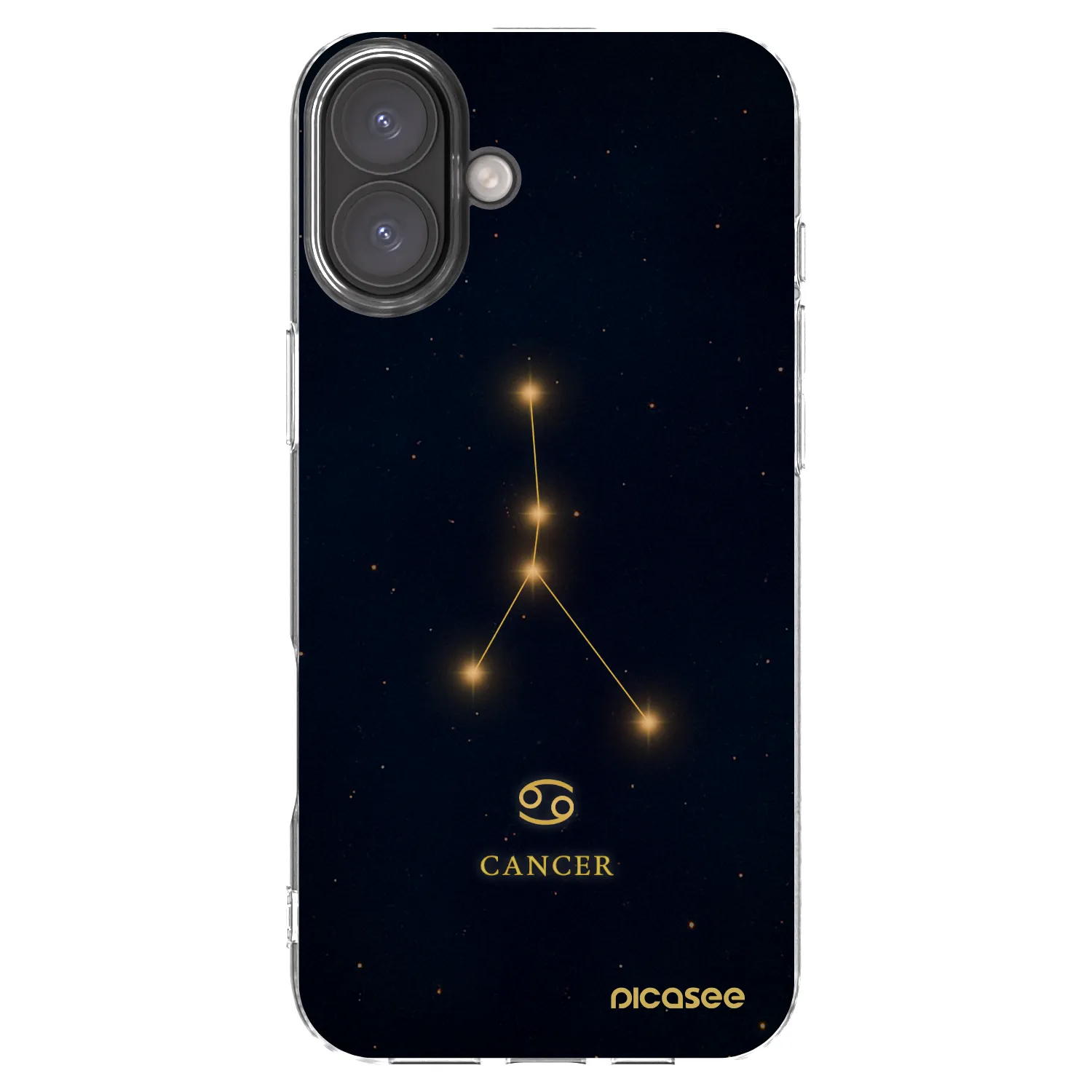 Picasee silikonska prozirna maskica za Apple iPhone 16 Plus - CANCER