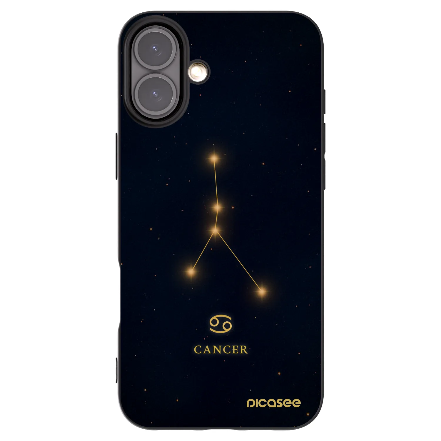 Picasee crna silikonska maskica za Apple iPhone 16 Plus - CANCER