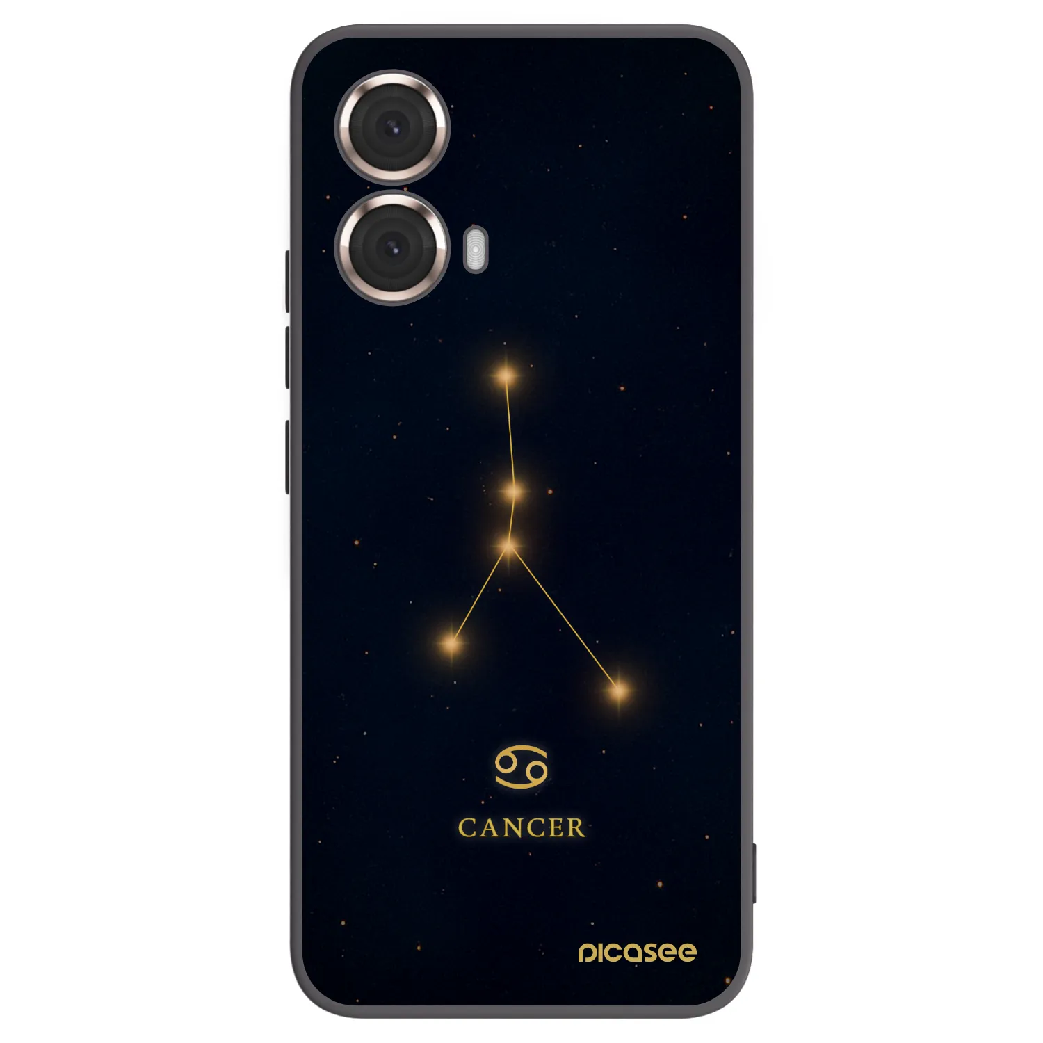 Picasee crna silikonska maskica za Motorola Moto G85 - CANCER