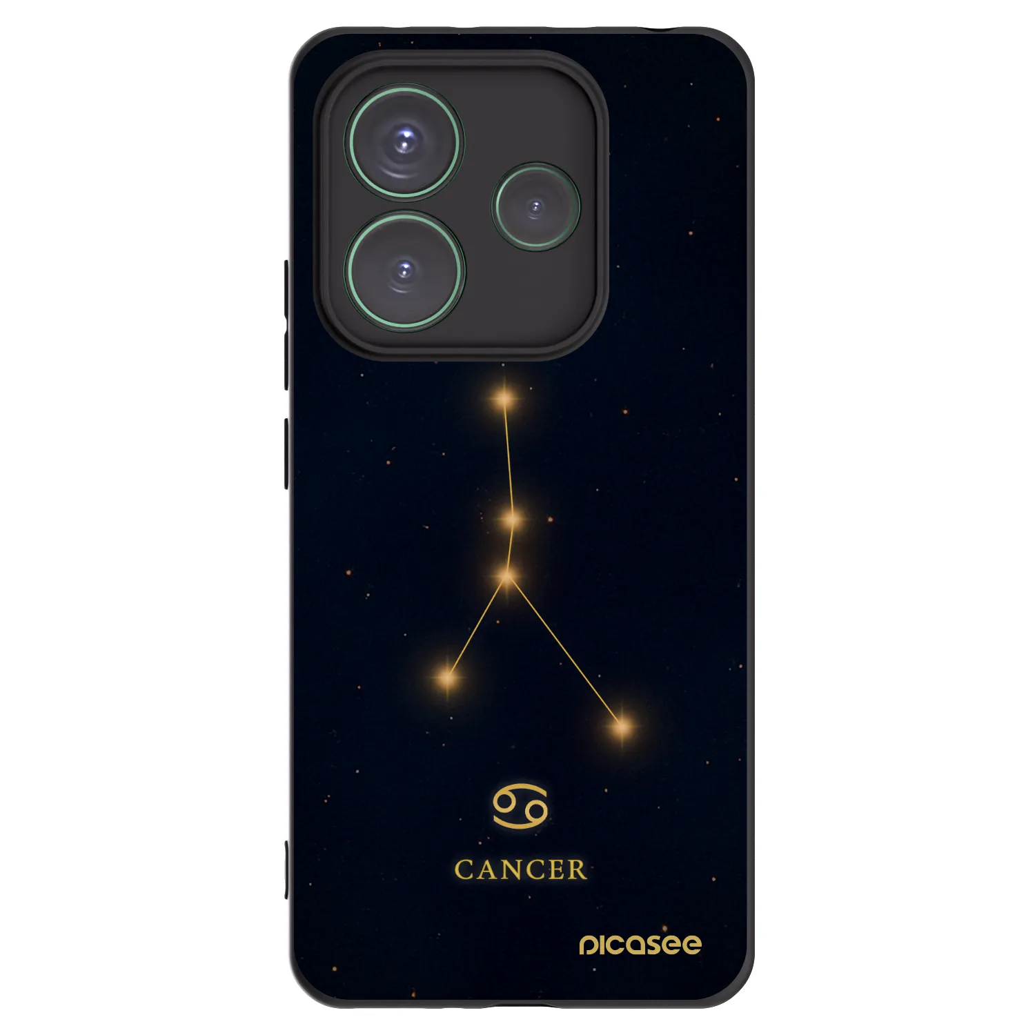 Picasee crna silikonska maskica za Xiaomi Redmi Note 14 5G - CANCER