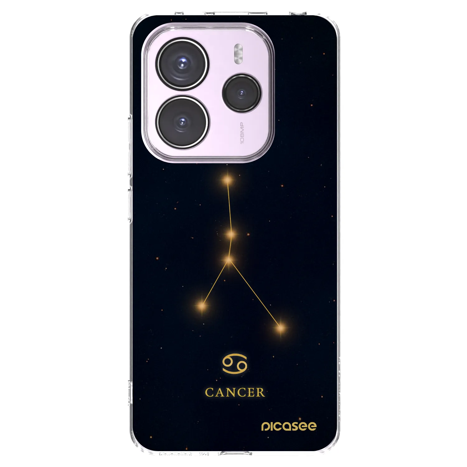 Picasee silikonska prozirna maskica za Xiaomi Redmi Note 14 5G - CANCER