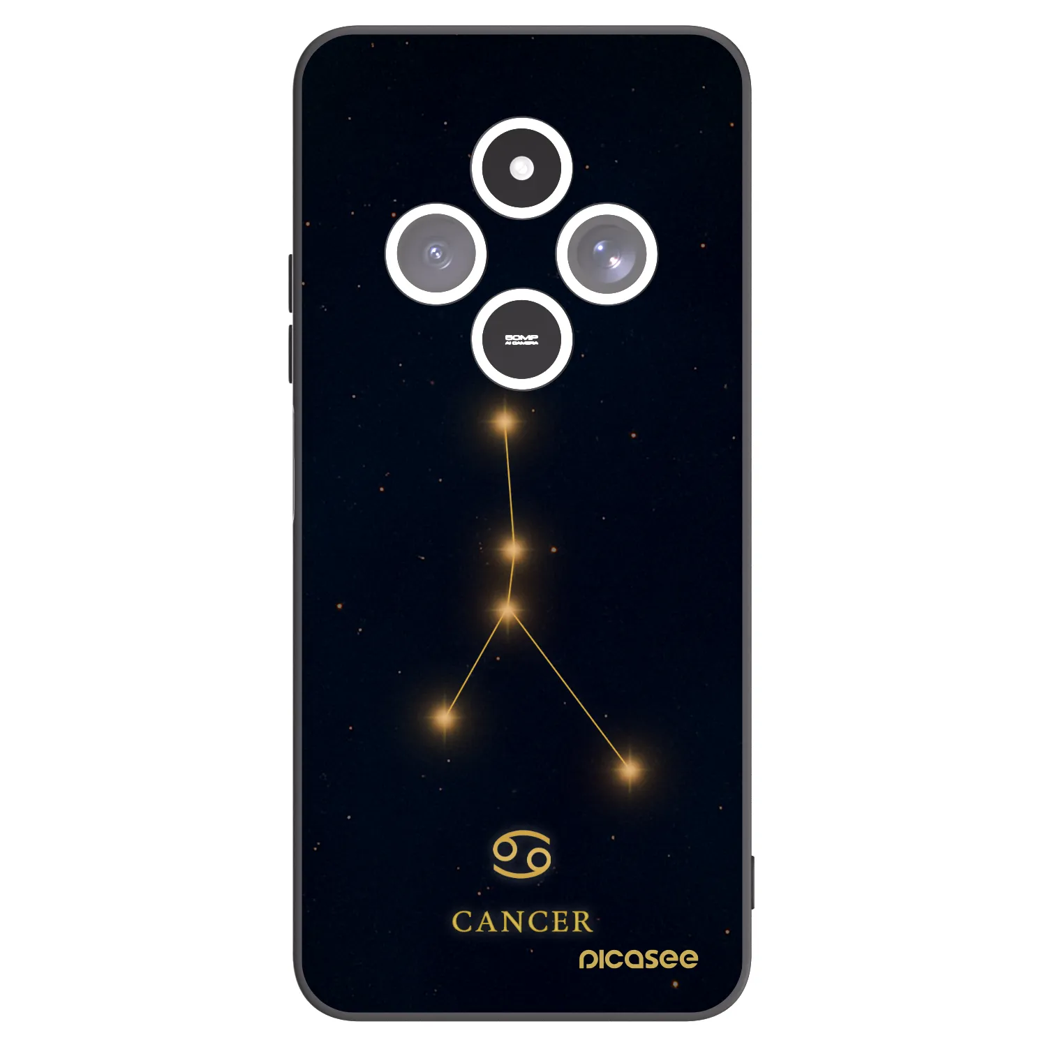 Picasee crna silikonska maskica za Xiaomi Redmi 14C - CANCER