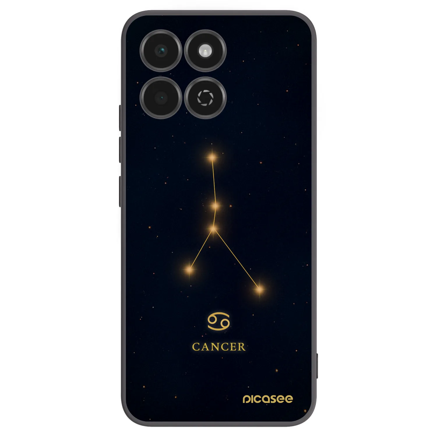 Picasee crna silikonska maskica za Honor 200 Smart 5G - CANCER
