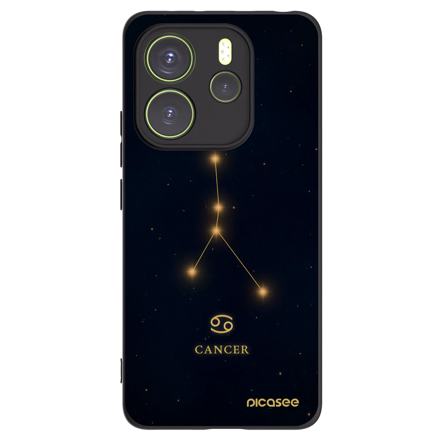 Picasee crna silikonska maskica za Xiaomi Redmi Note 14 4G - CANCER