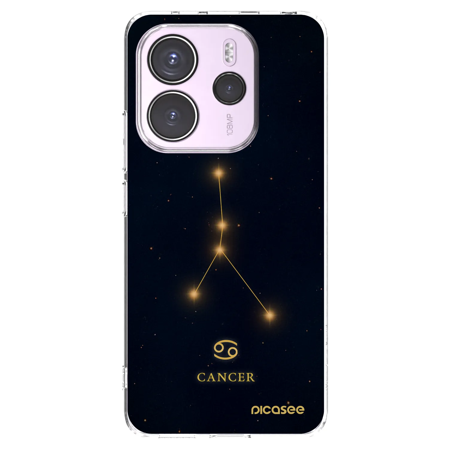 Picasee silikonska prozirna maskica za Xiaomi Redmi Note 14 4G - CANCER