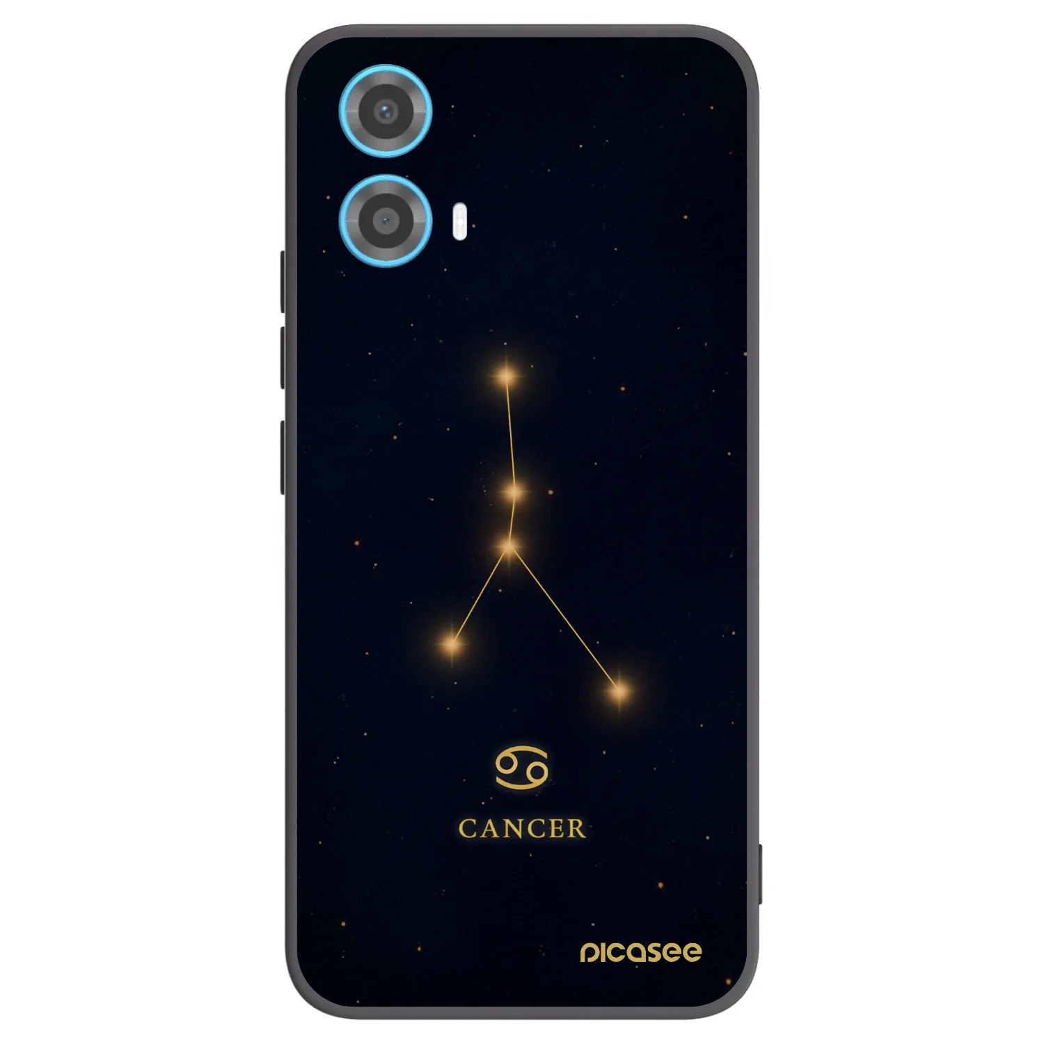 Picasee crna silikonska maskica za Motorola Moto G34 5G - CANCER