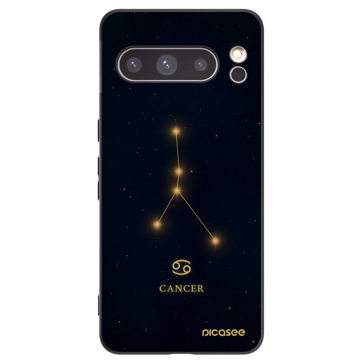 Picasee crna silikonska maskica za Google Pixel 8 Pro - CANCER