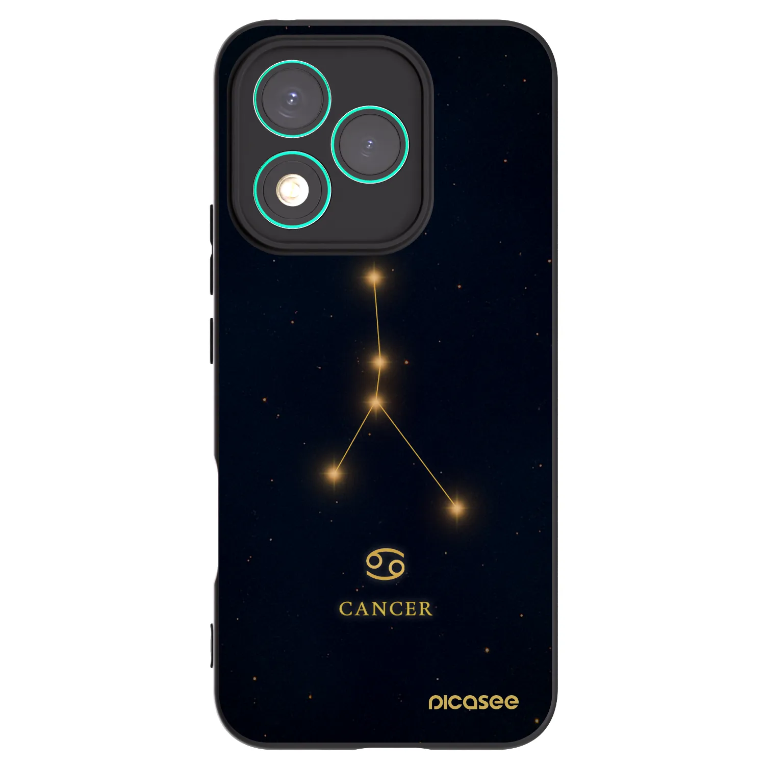 Picasee crna silikonska maskica za Honor 400 Lite 5G - CANCER