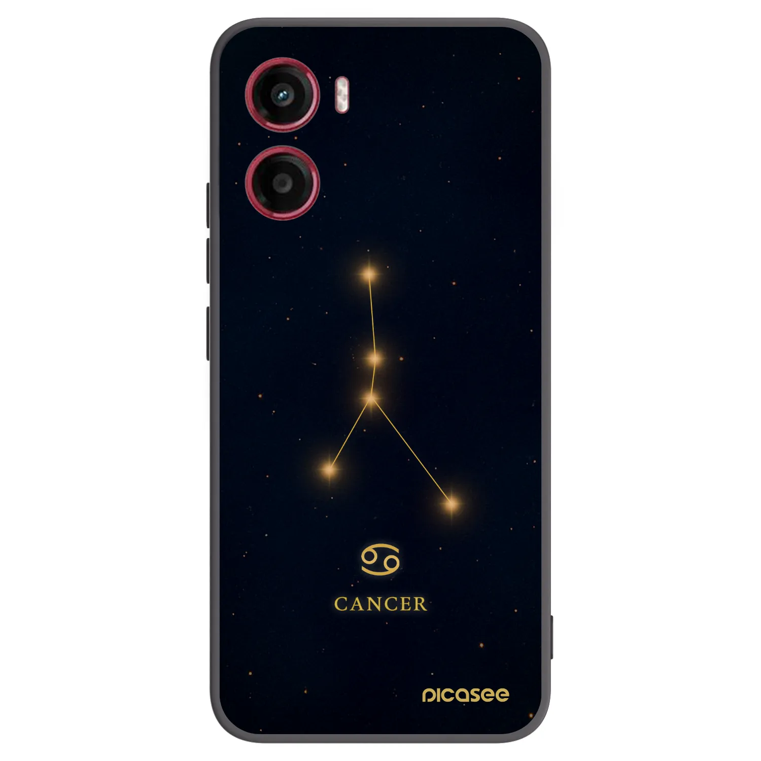 Picasee crna silikonska maskica za Motorola Moto G05 - CANCER