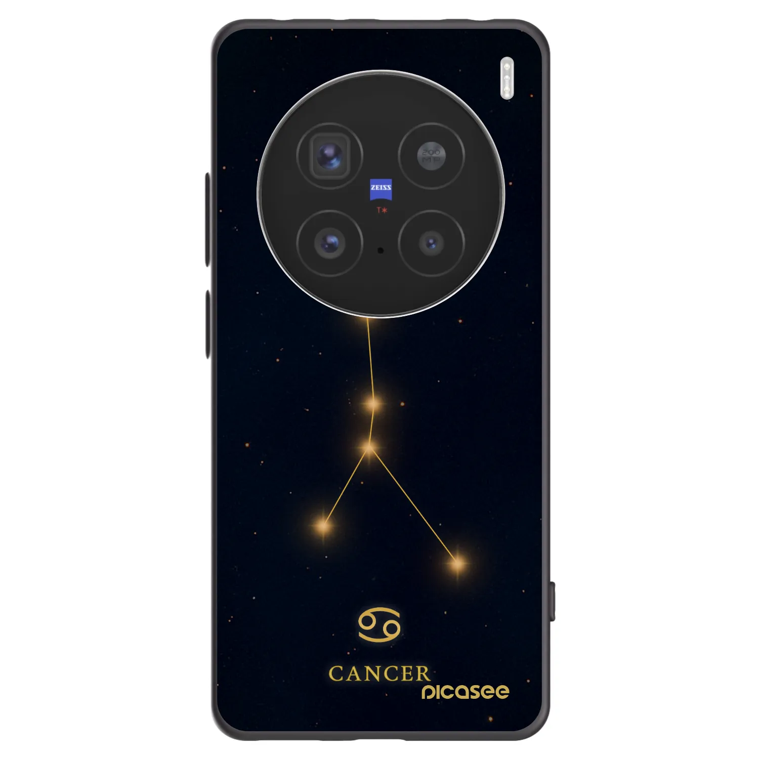 Picasee crna silikonska maskica za Vivo X200 Pro - CANCER
