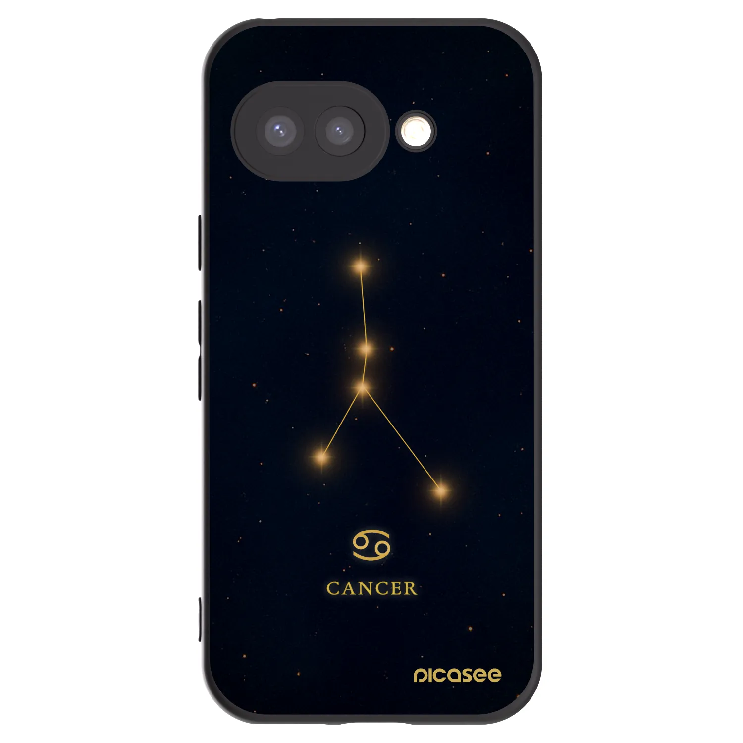 Picasee crna silikonska maskica za Google Pixel 9a - CANCER