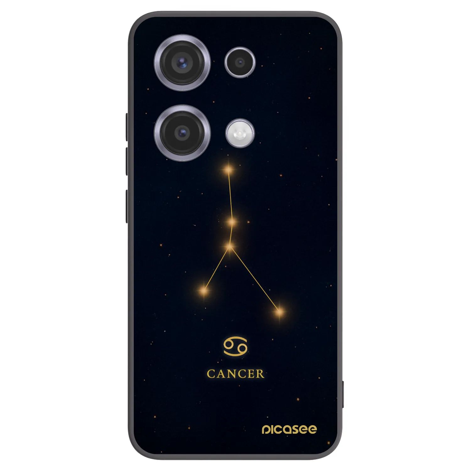 Picasee crna silikonska maskica za Xiaomi Redmi Note 14S - CANCER