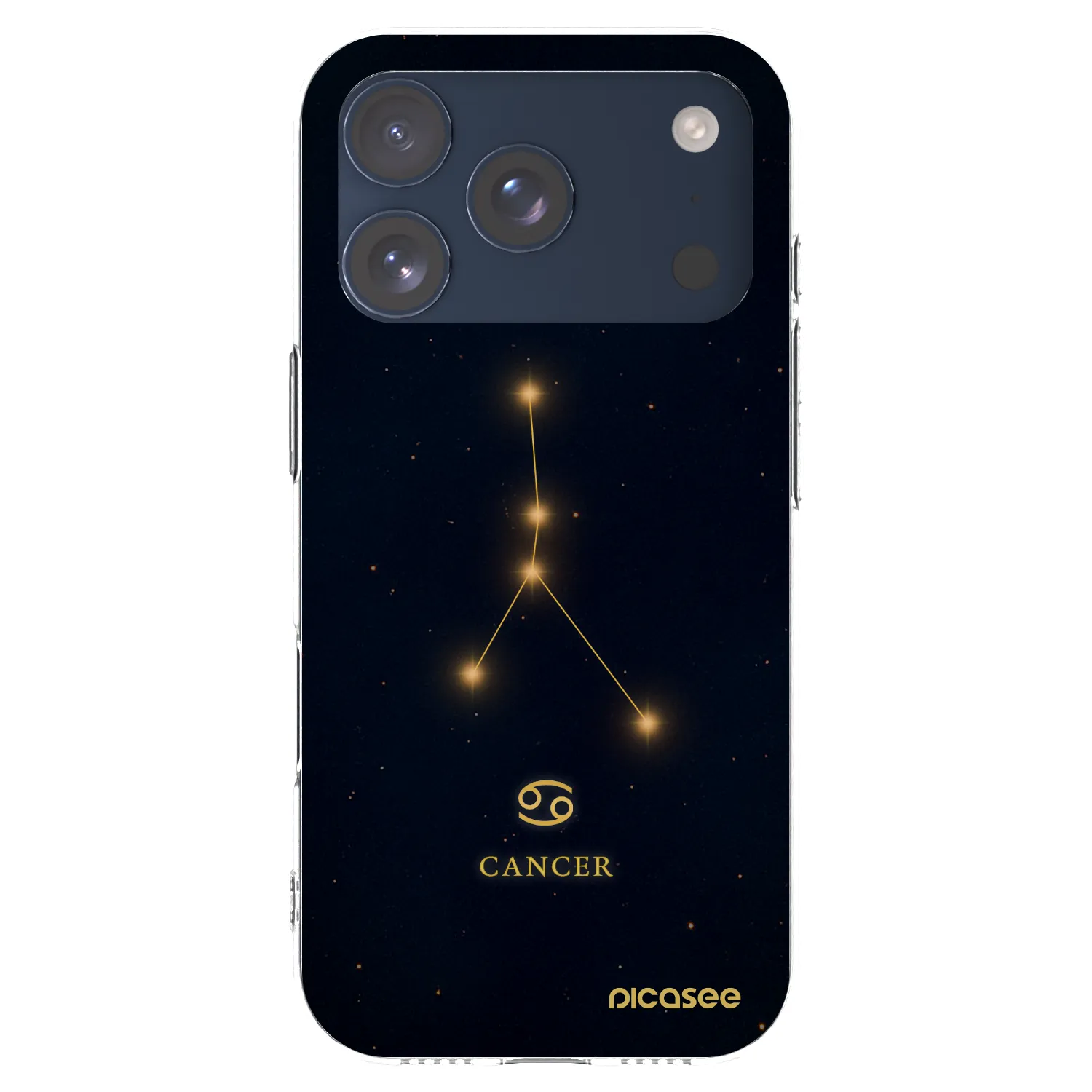 Picasee silikonska prozirna maskica za Apple iPhone 17 Pro - CANCER