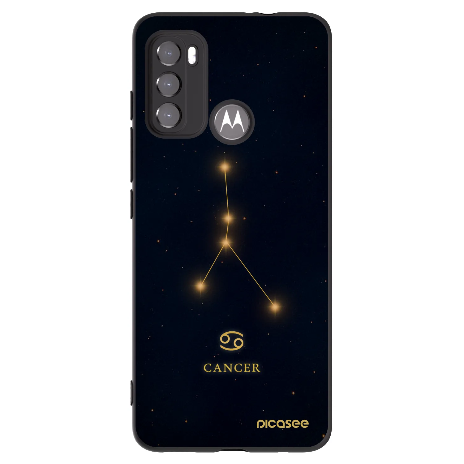 Picasee crna silikonska maskica za Motorola Edge 60 5G - CANCER