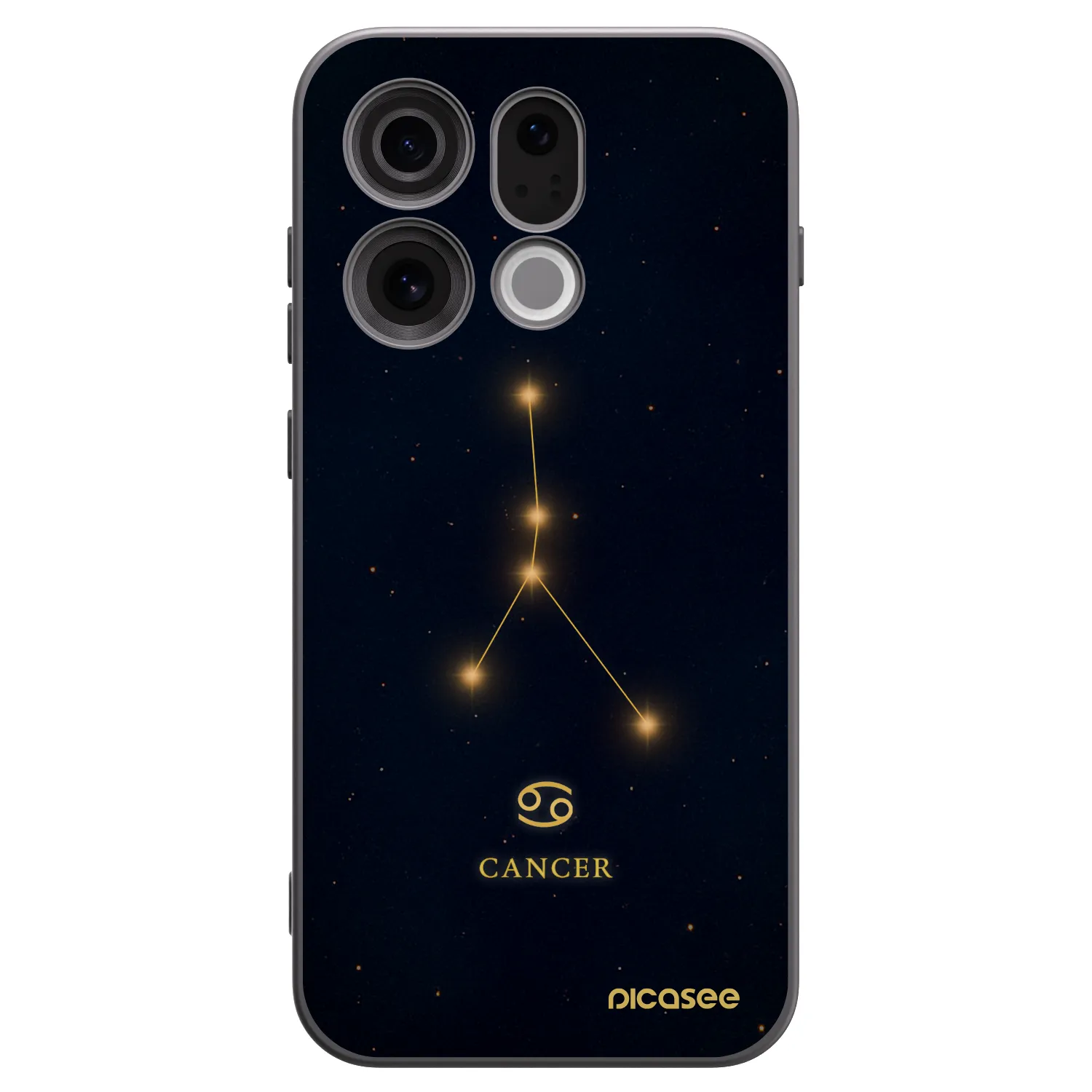 Picasee crna silikonska maskica za OPPO Find X9 - CANCER