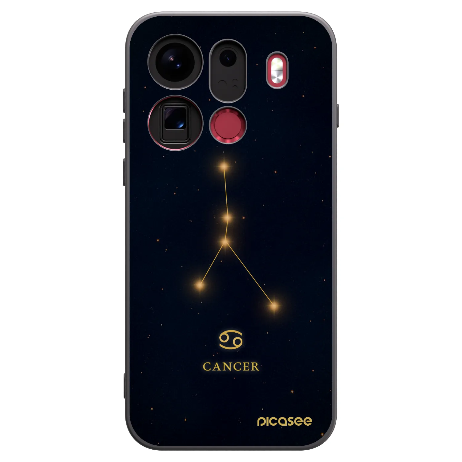 Picasee crna silikonska maskica za OPPO Find X9 Pro - CANCER