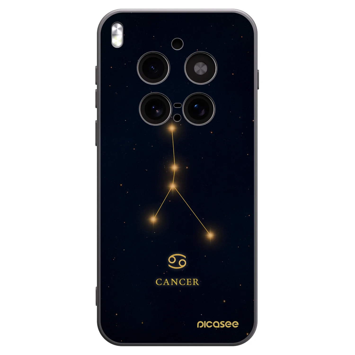 Picasee crna silikonska maskica za Vivo X300 Pro - CANCER