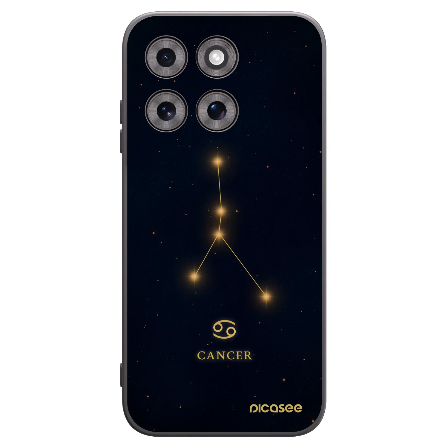 Picasee crna silikonska maskica za Motorola Moto G77 - CANCER