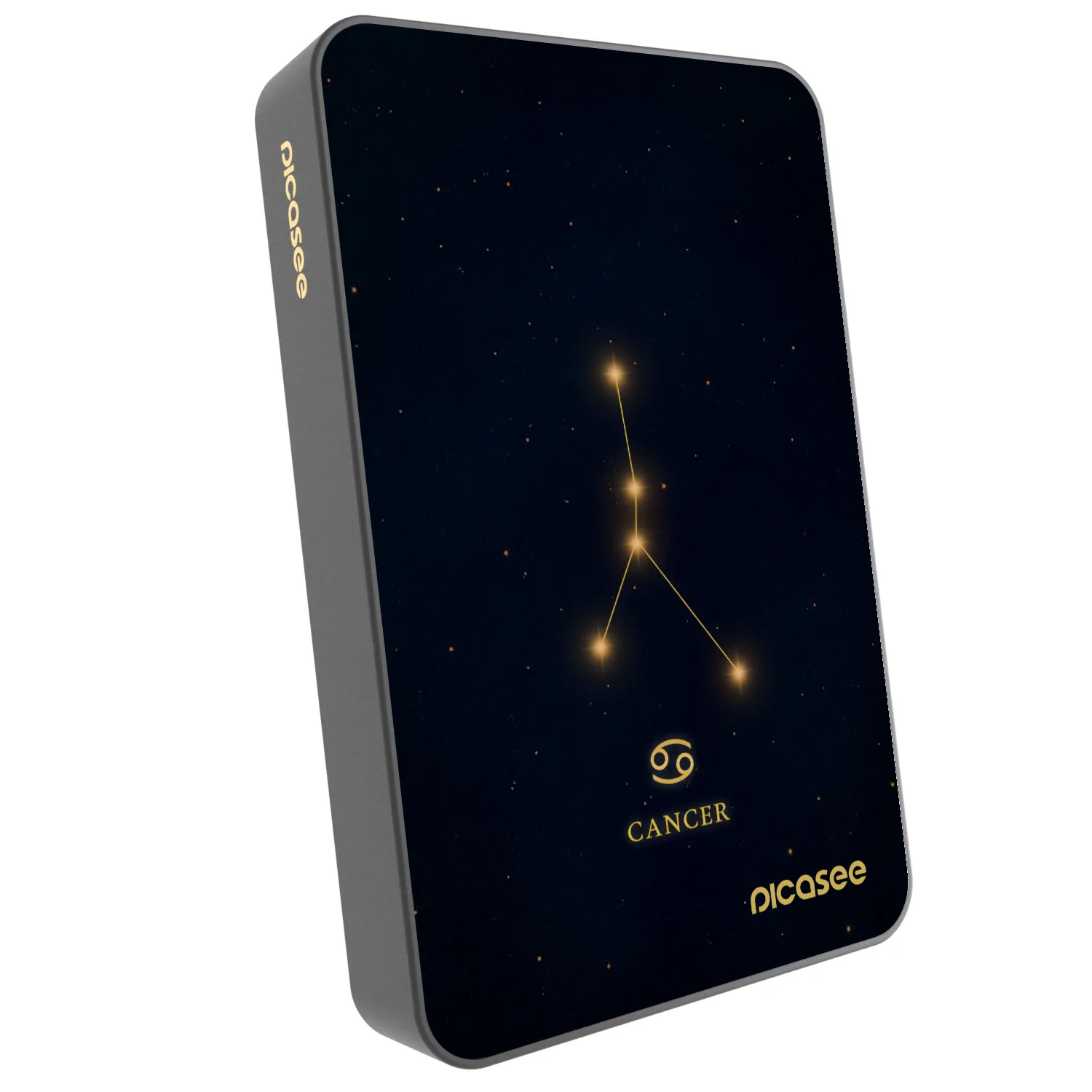 Picasee Prijenosni punjač s MagSafe 10 000 mAh Sivo - CANCER