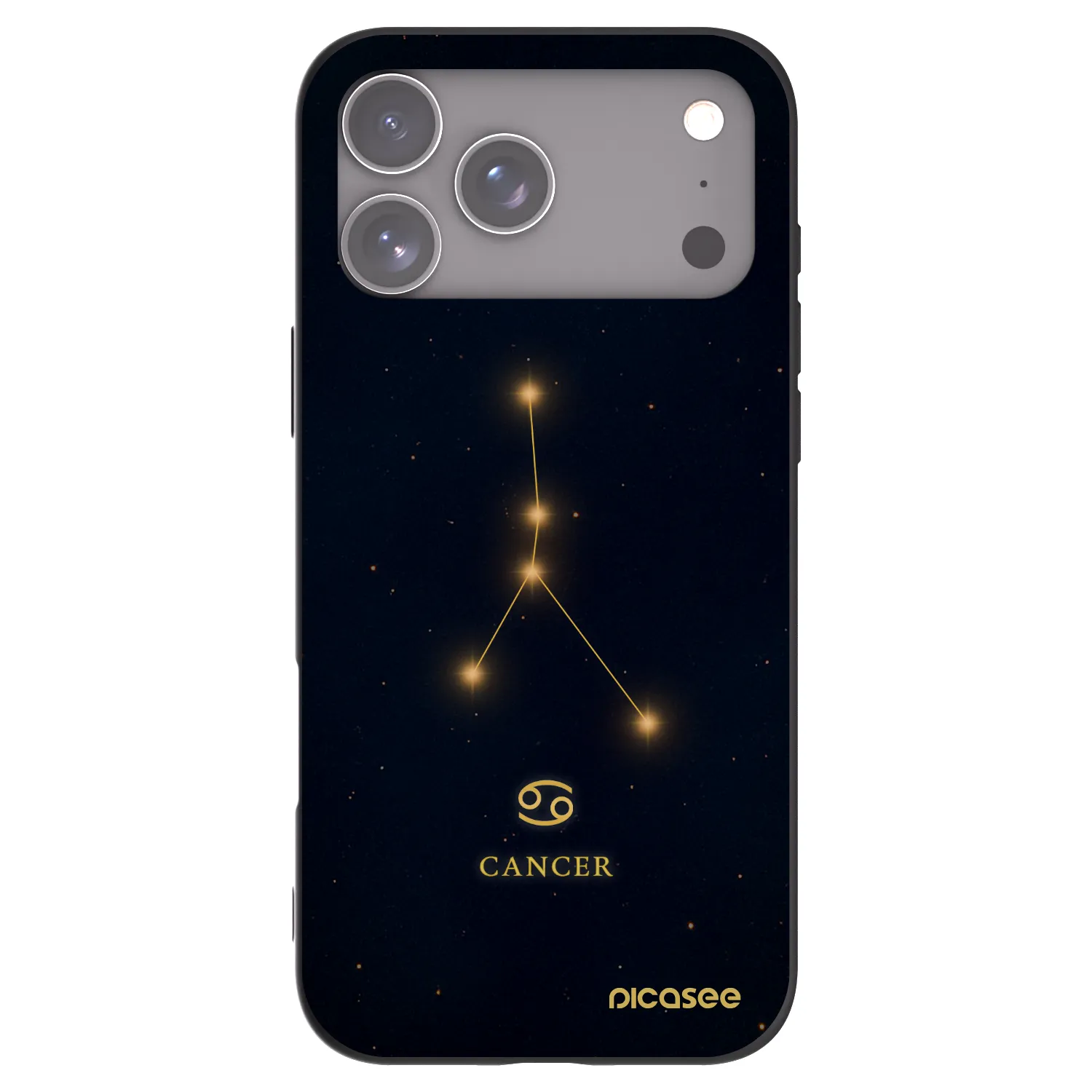 Picasee crna silikonska maskica za Apple iPhone 18 Pro Max - CANCER